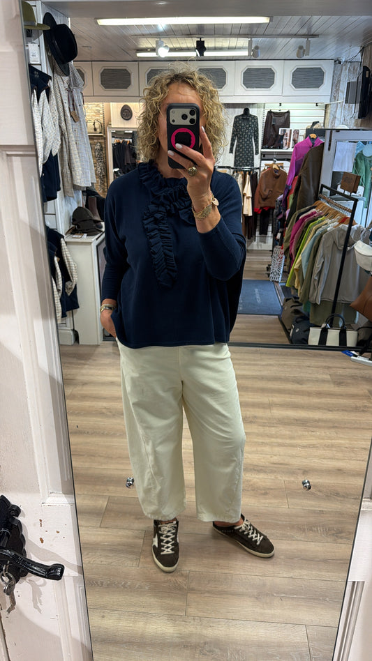 Neirami Ruched Pullover Oceano