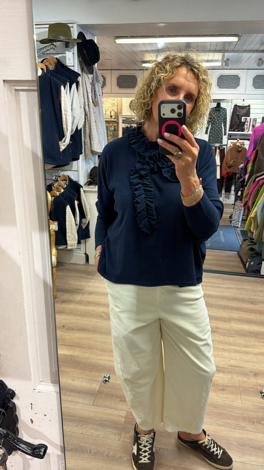 Neirami Ruched Pullover Oceano