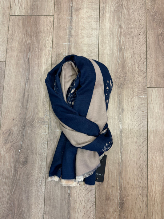 Peruzzi Speckled Scarf Navy