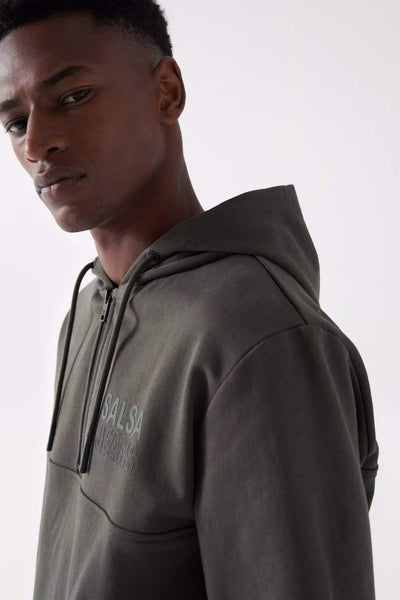 Salsa 1/4 zip Hoody Khaki