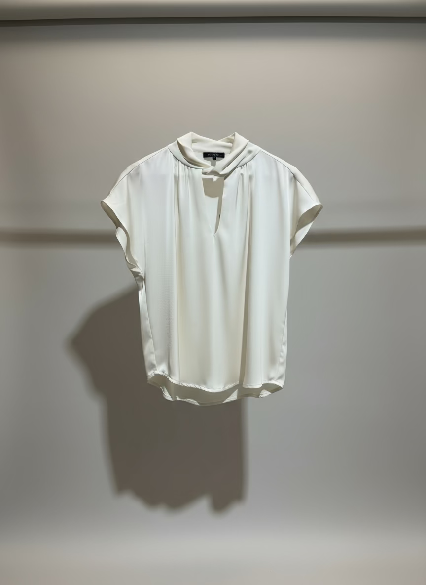 Peruzzi Twist Neck Top- Champagne