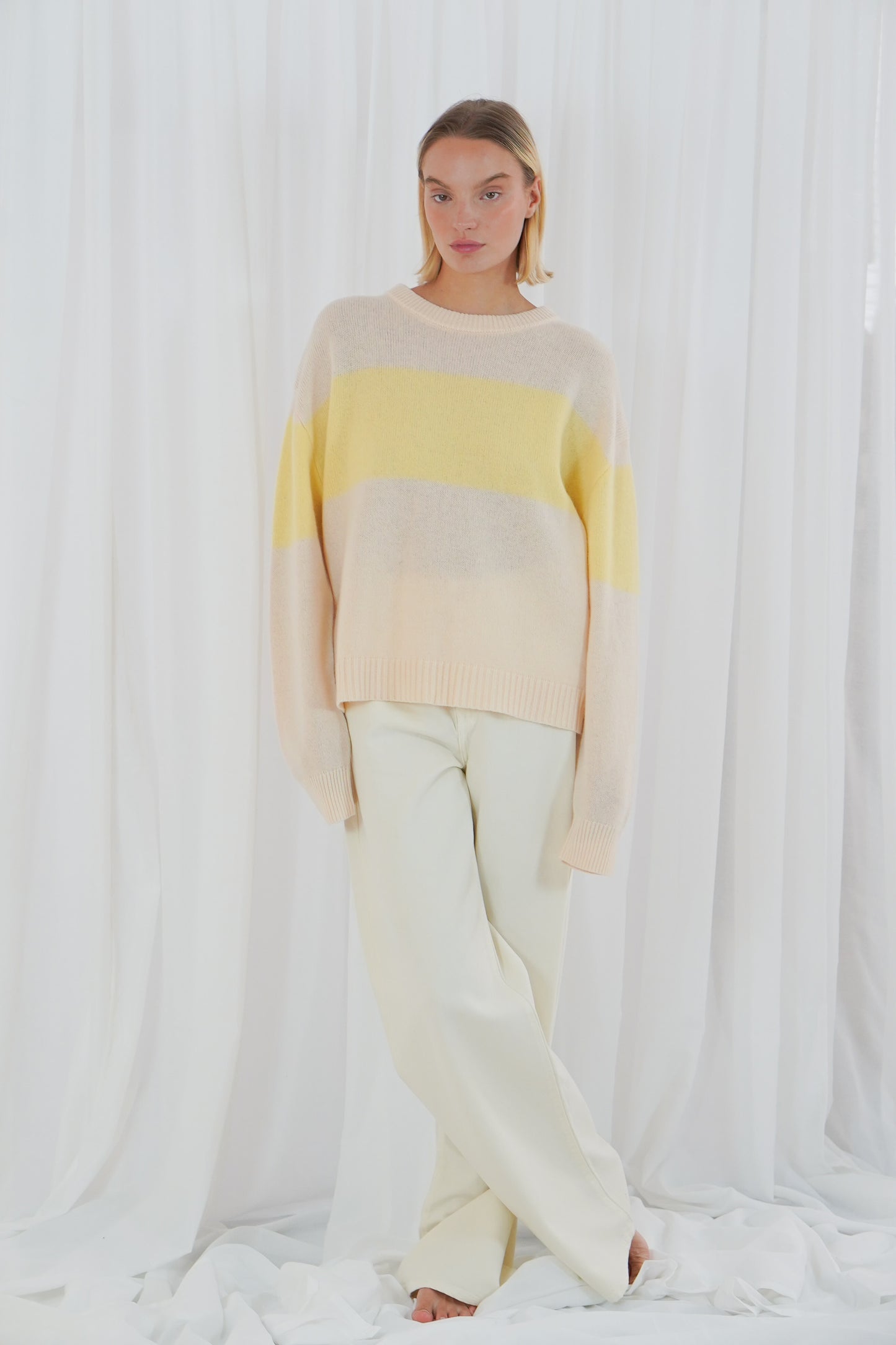 TWNS Bi-color sweater Yellow