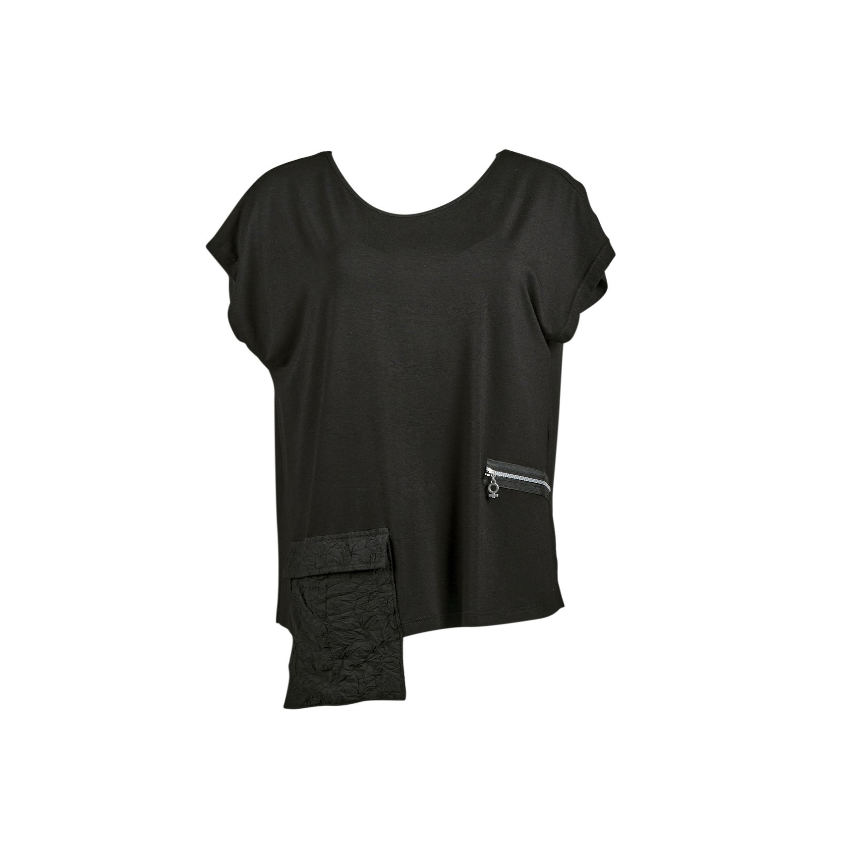 My Soul Pocket Jersey Top Black