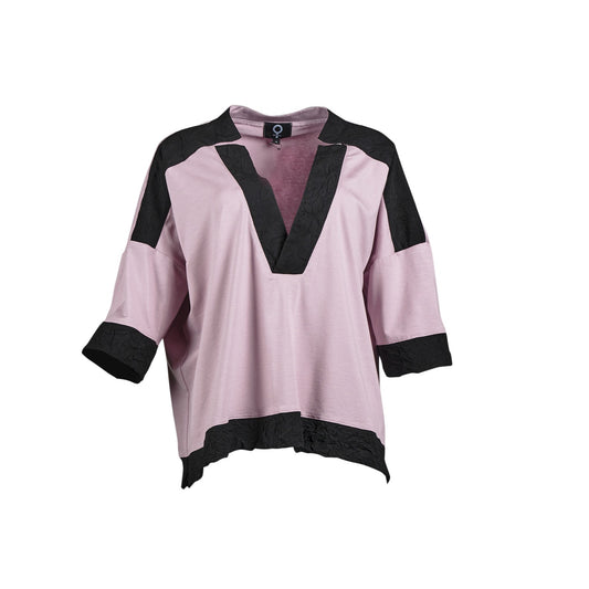My Soul V-Neck Jersey Top Rose