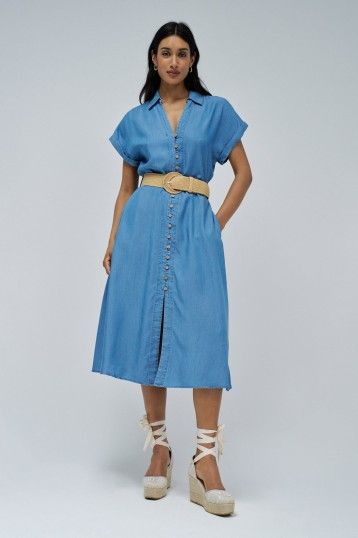 Salsa Midi Dress Denim