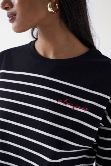 Salsa Striped T-Shirt With Logo