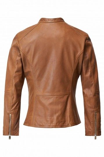 Salsa Ladies Leather Jacket Brown