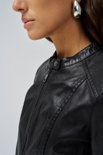 Salsa Ladies Leather Jacket BLACK