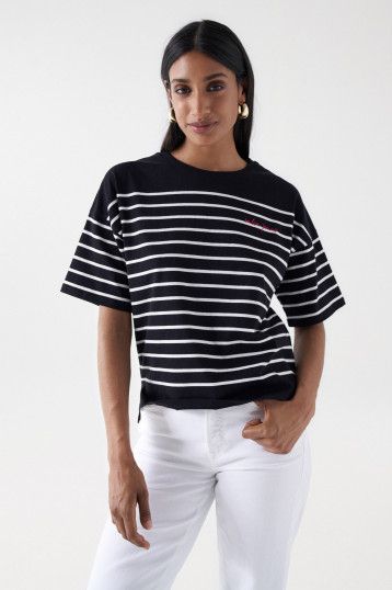 Salsa Striped T-Shirt With Logo