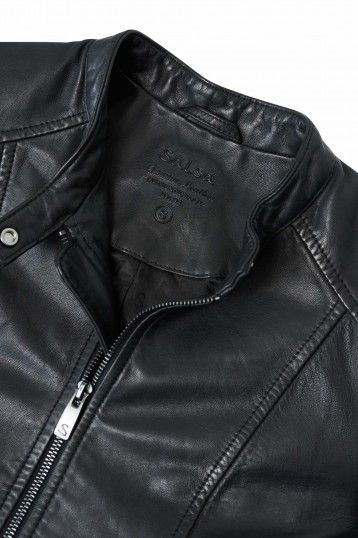 Salsa Ladies Leather Jacket BLACK