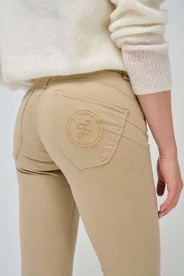 Salsa Secret Slim Trousers -Beige