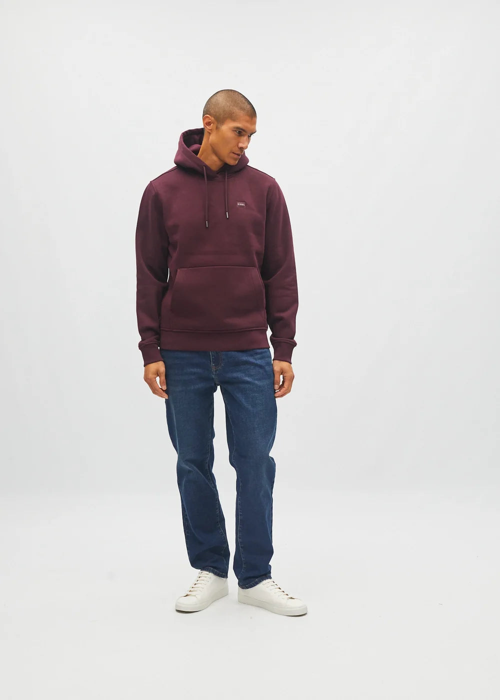 Diesel Julian Hoodie Deep Burgundy