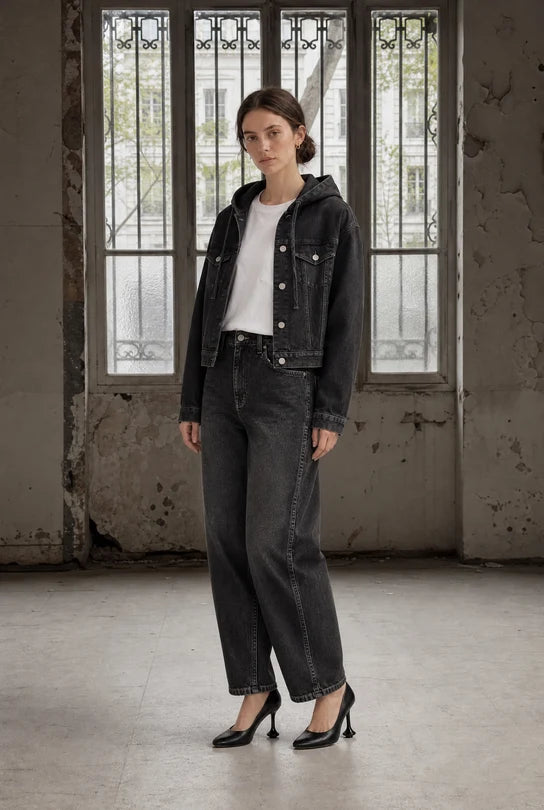 Jane Lushka Jessie Faded Hood Jacket Faded Black