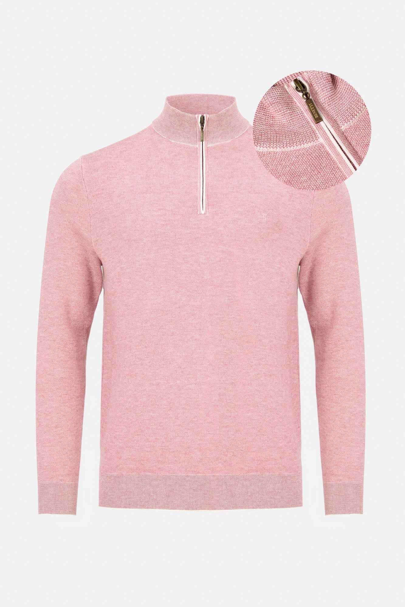 Benetti Julius 1/4 Zip Sweater Rose