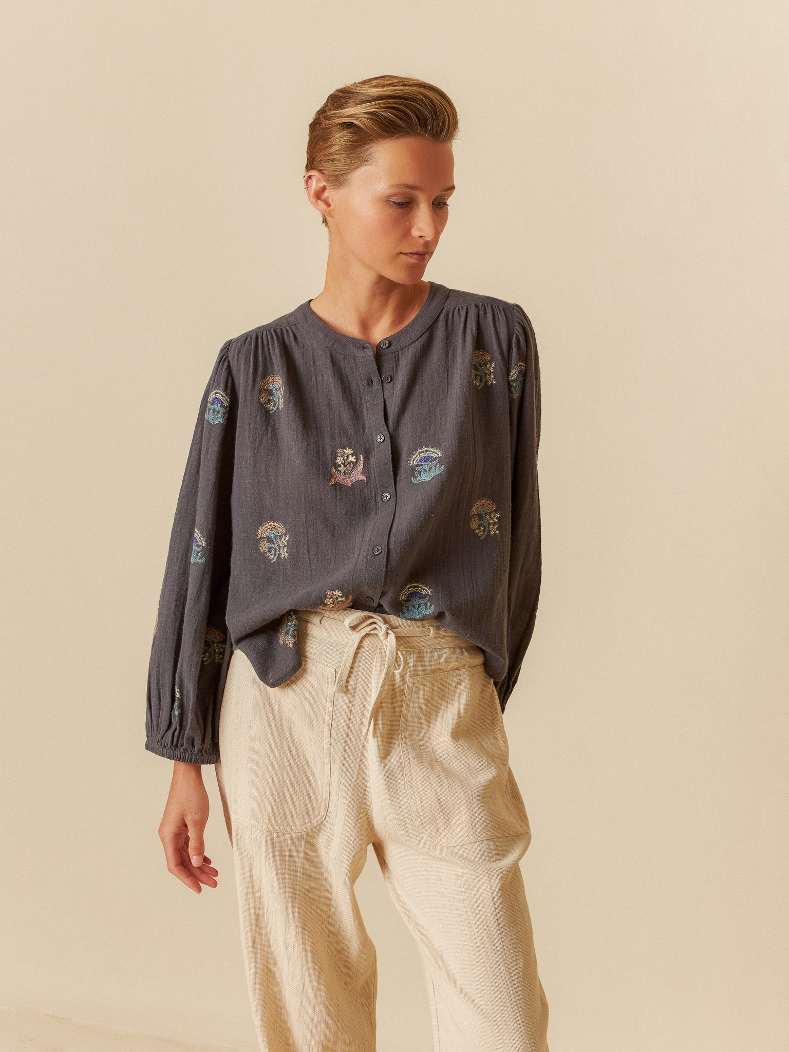 INDI & COLD MULTI-COLOR EMBROIDERED SHIRT