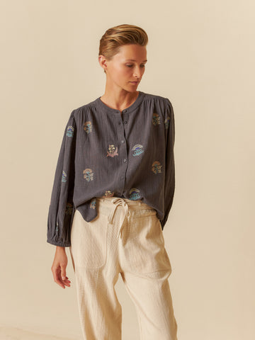 INDI & COLD MULTI-COLOR EMBROIDERED SHIRT