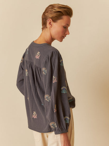 INDI & COLD MULTI-COLOR EMBROIDERED SHIRT