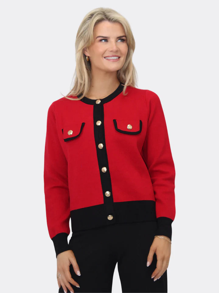 K&P Coco Cardigan -Red