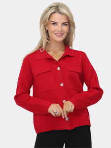 K&P Dani Cardigan -Red