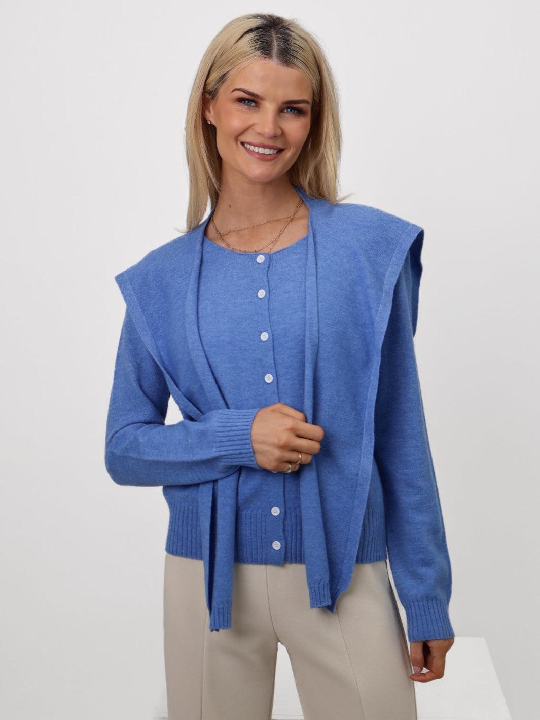 Kate & Pippa Fern Cardigan Blue