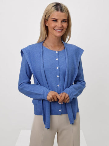 Kate & Pippa Fern Cardigan Blue