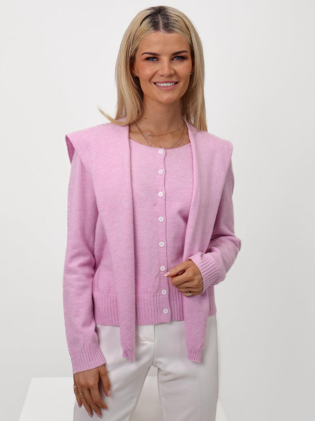 Kate & Pippa Fern Cardigan Light Pink