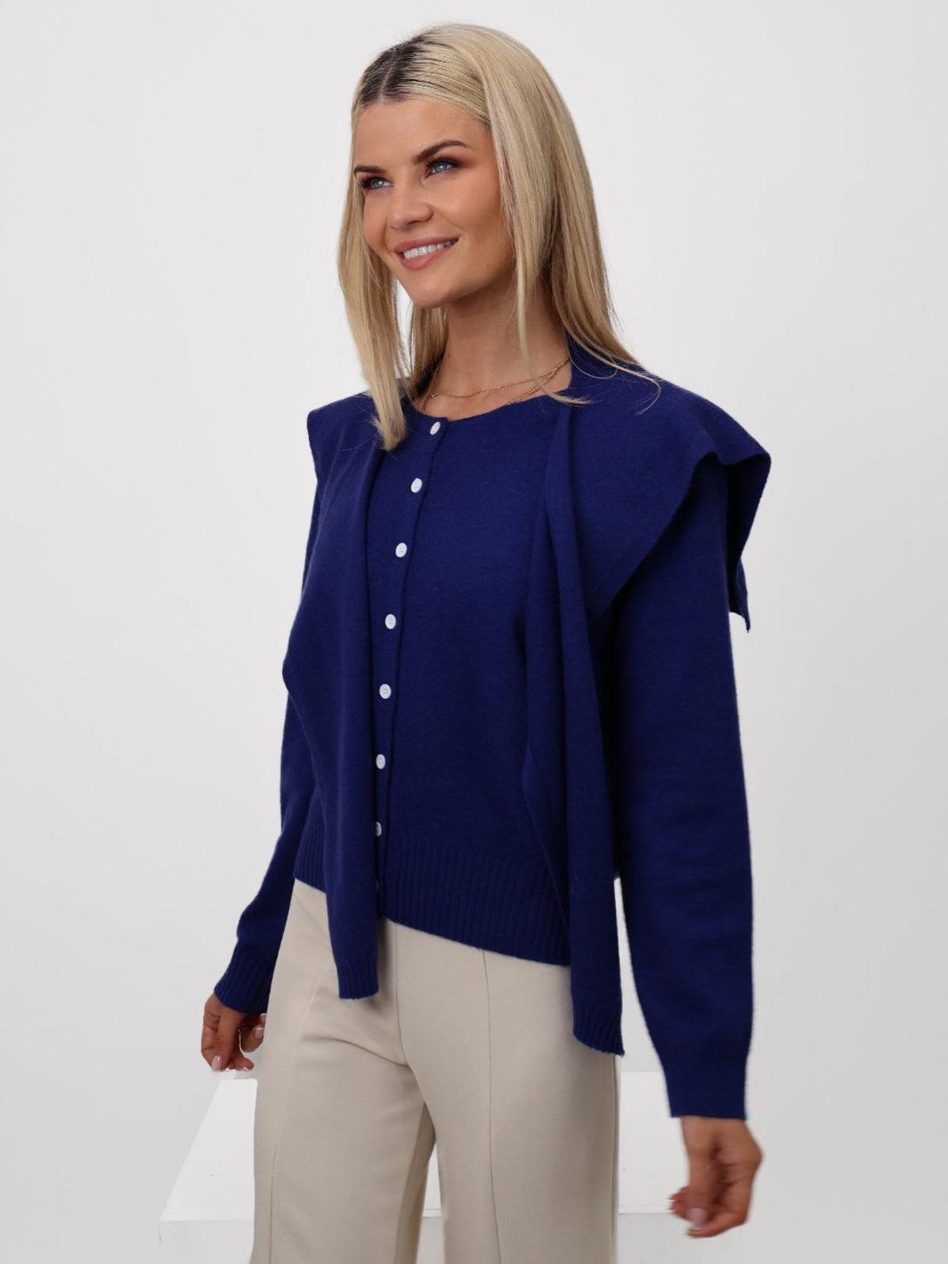 Kate & Pippa Fern Cardigan Navy