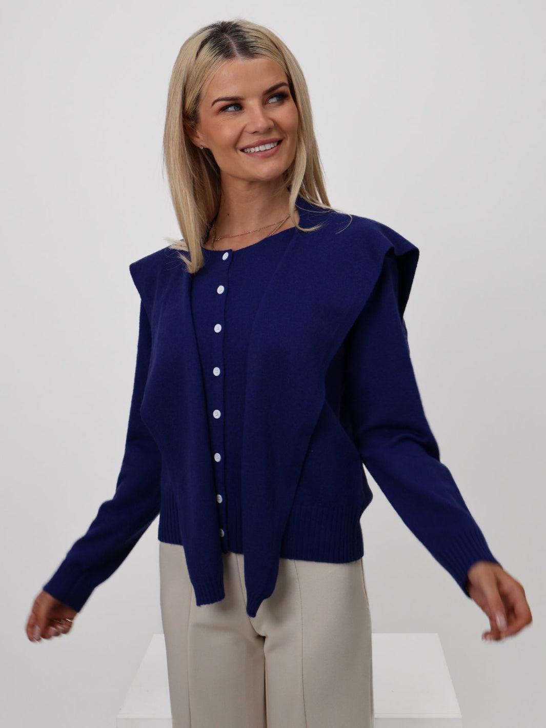 Kate & Pippa Fern Cardigan Navy