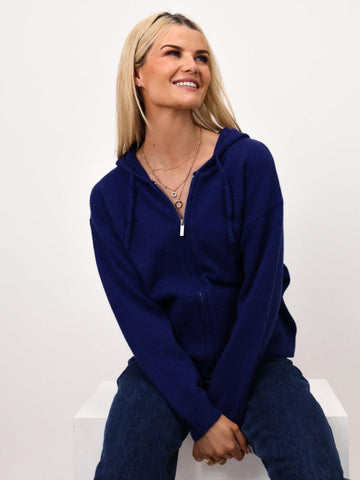 Kate & Pippa Hope Hoody Cardigan Navy