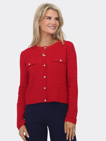 K&P Zuki Cardigan -Red