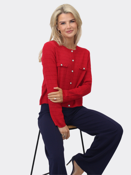 K&P Zuki Cardigan -Red