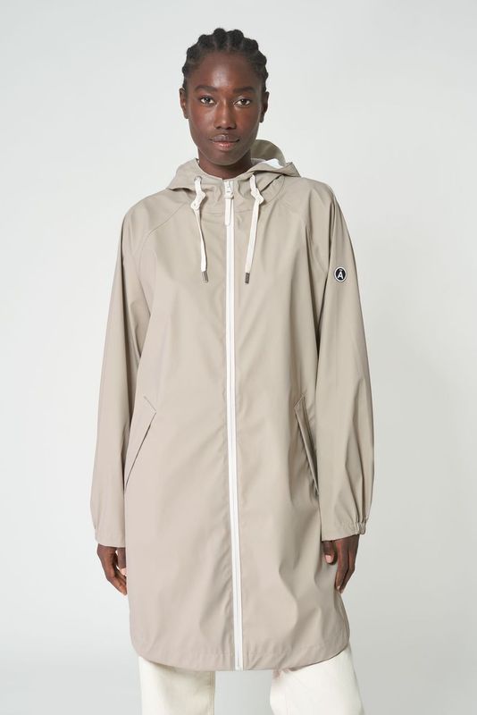 Tanta Sky Raincoat-Stone Grey