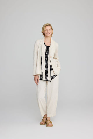 Luukaa Crepe Trousers Cream