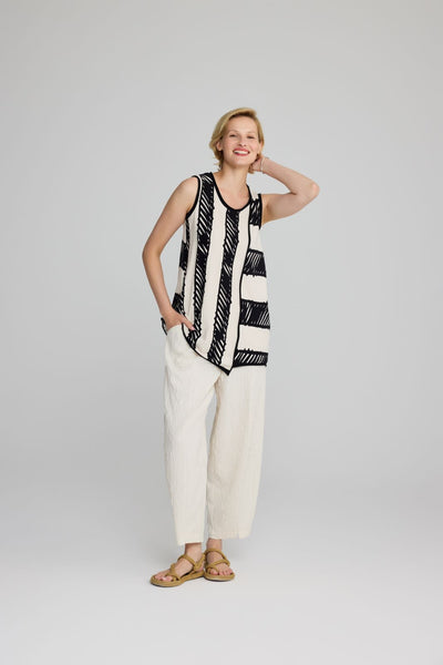 Luukaa Crepe Trousers Cream