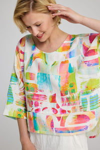 Luukaa Linen Blouse Multi