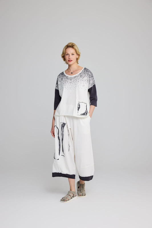 Luukaa Round Neck Jersey Top Pocket