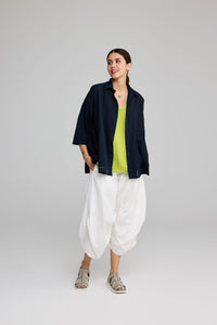 Luukaa Cotton Oversized Shirt Navy