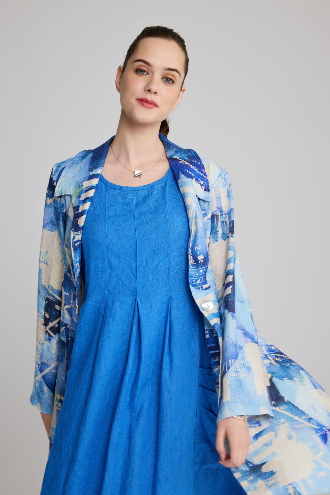 Luukaa Linen Dress With Pocket