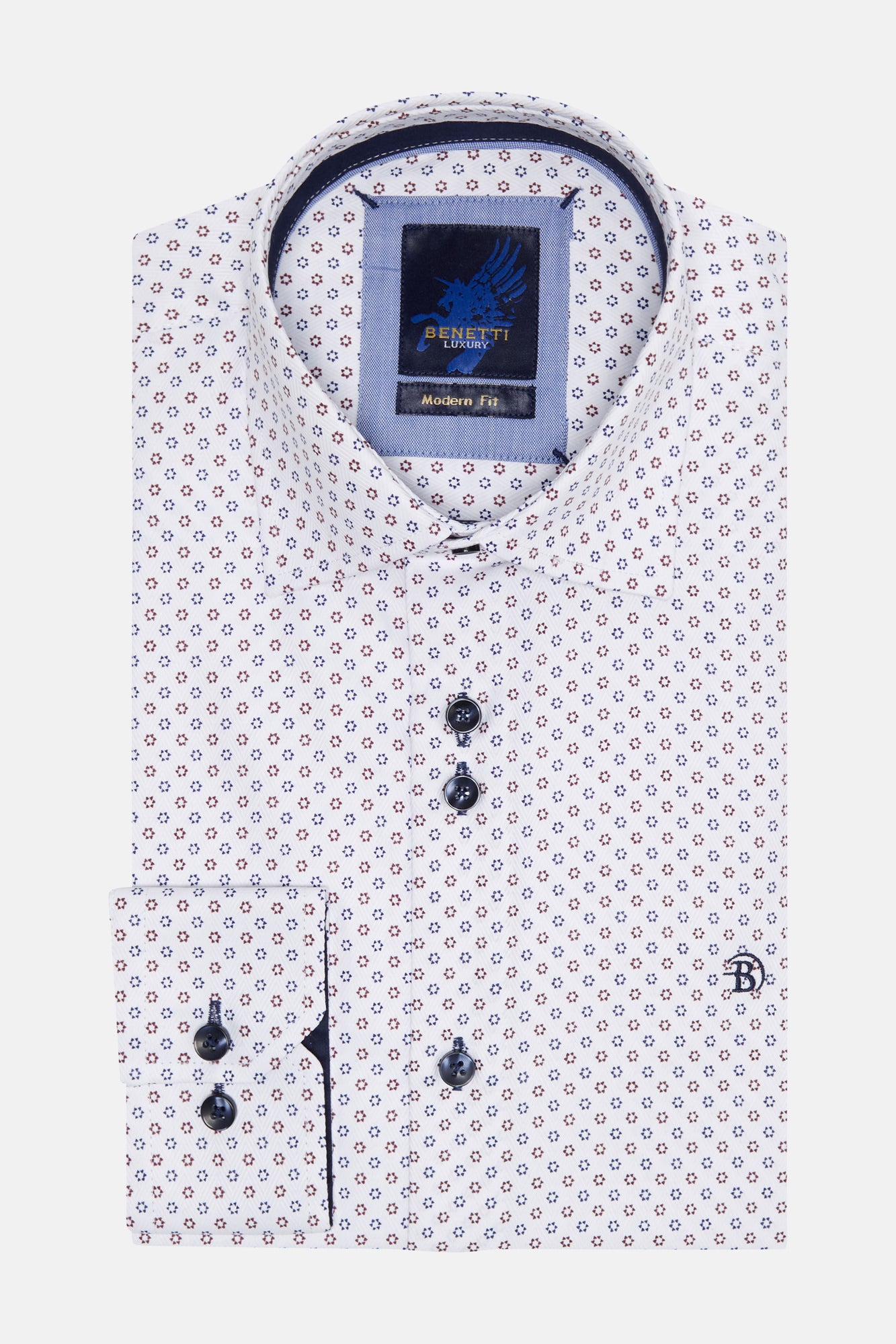 Benetti Lincoln Shirt-Wine