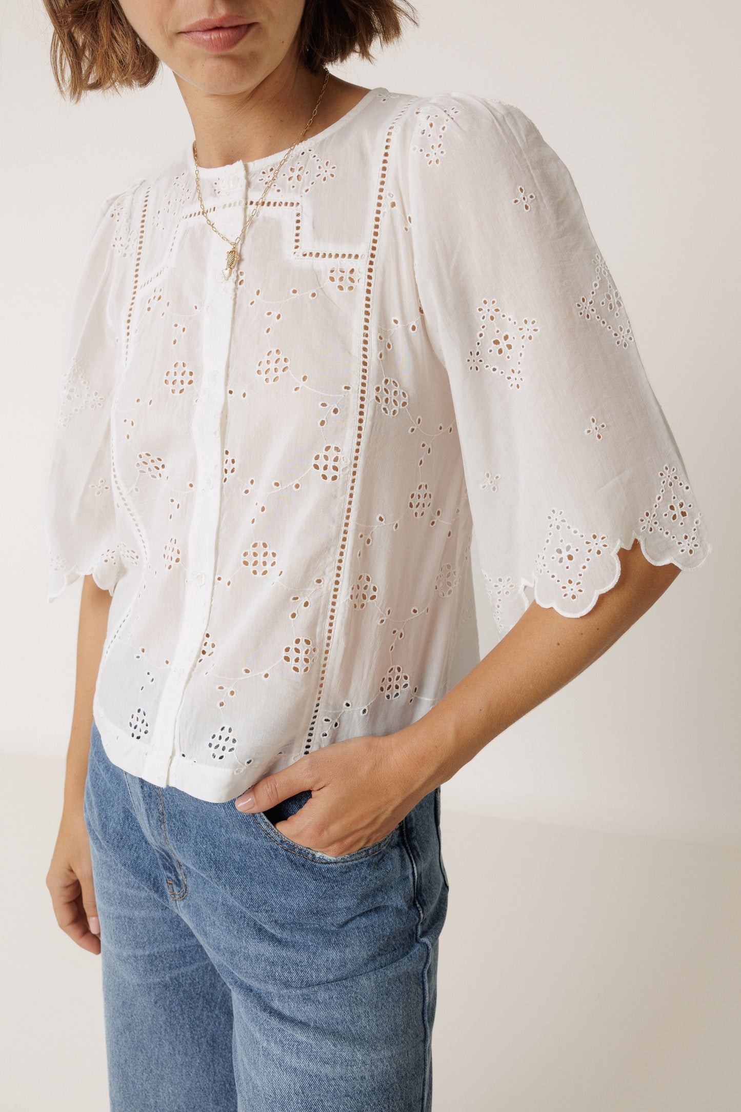Indi & Cold Embroidery Top