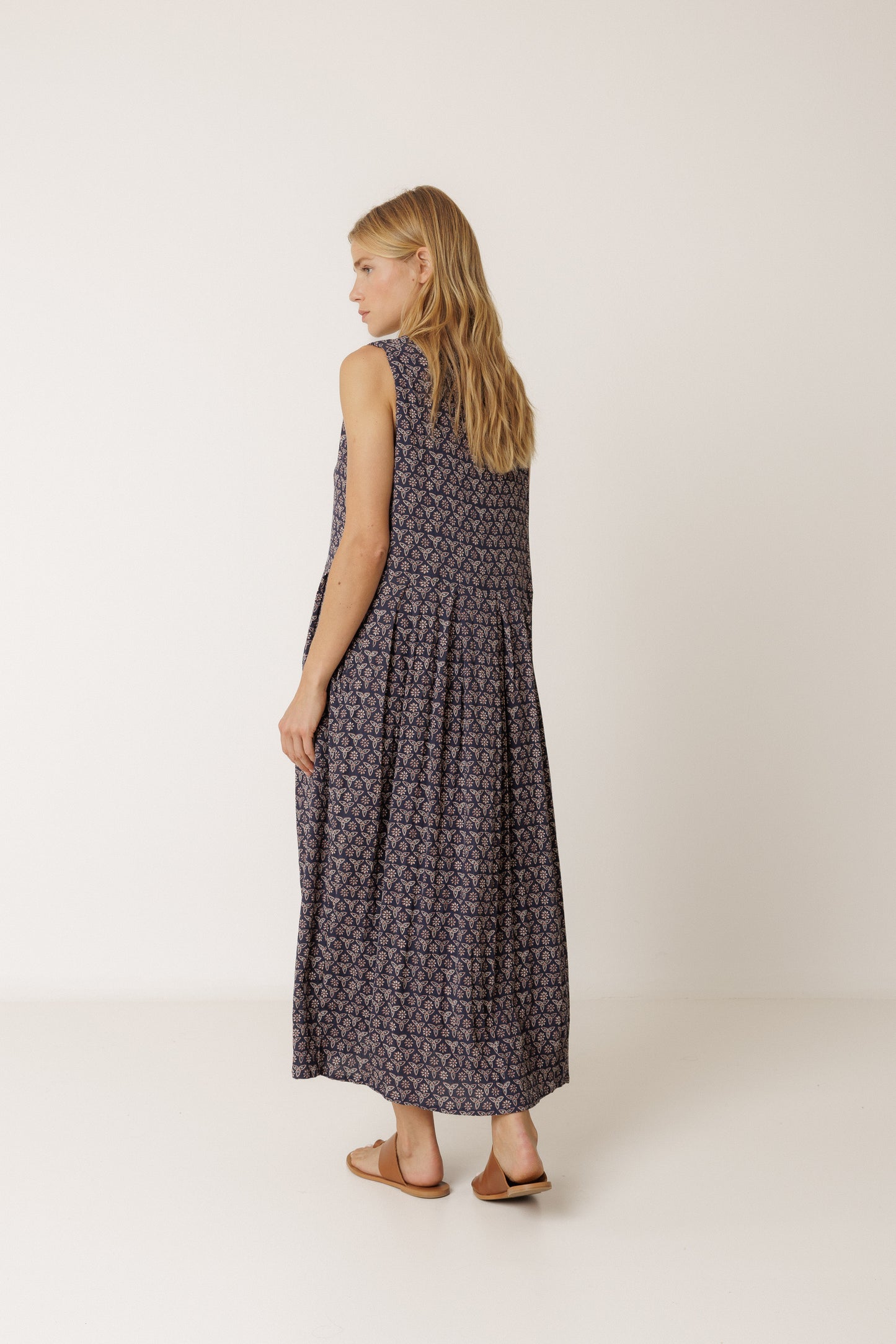 Indi & Cold  Floral Dress Navy
