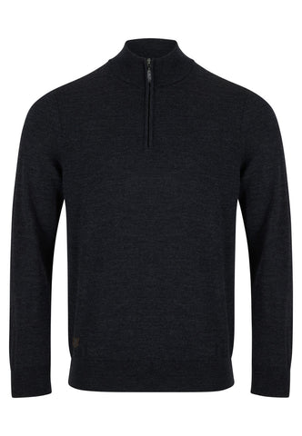 6th Sense Merino 1/4 Zip-Grey