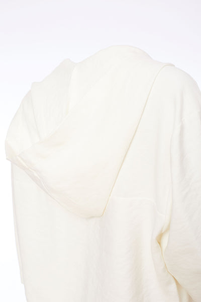 Naya Short Hooded Jacket- Cream