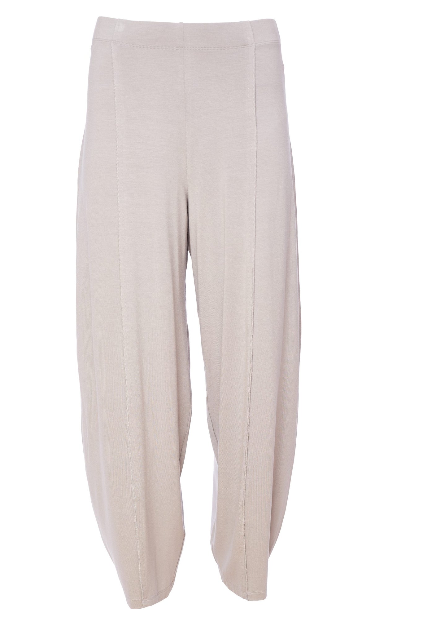 Naya Jersey Trouser With Seams-Mink