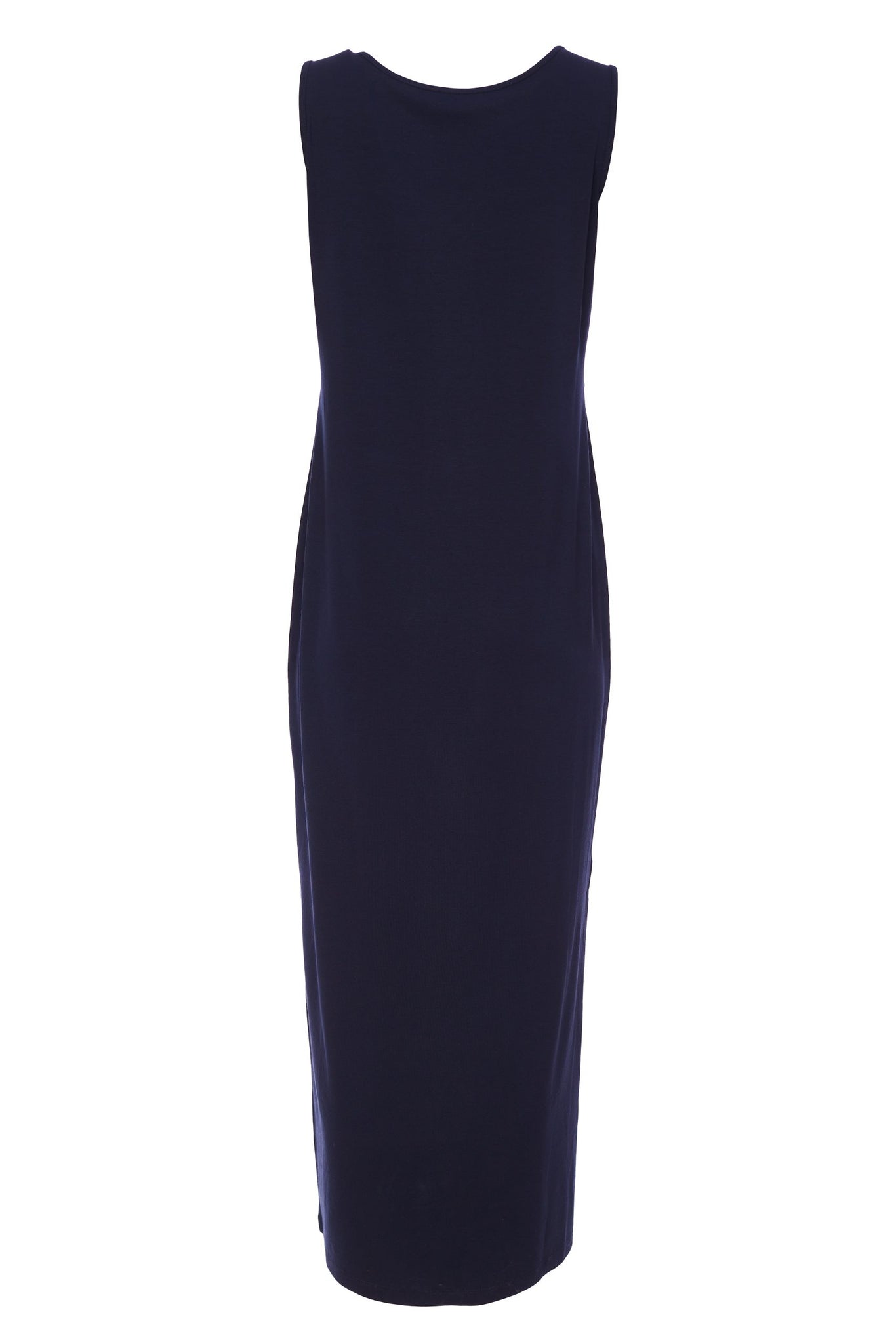 Naya Jersey Dress With Pocket/Slit-Navy