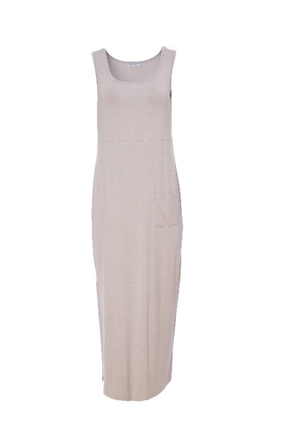 Naya Jersey Dress With Pocket/Slit-Mink