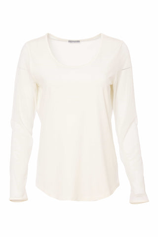 Naya Mesh Sleeve Top Cream