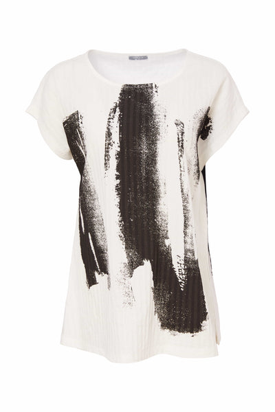 Naya Border Brush Stroke Top