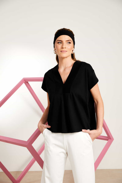 Naya Square Shape V-Neck Top