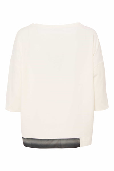 Naya Placement Print Top- Army
